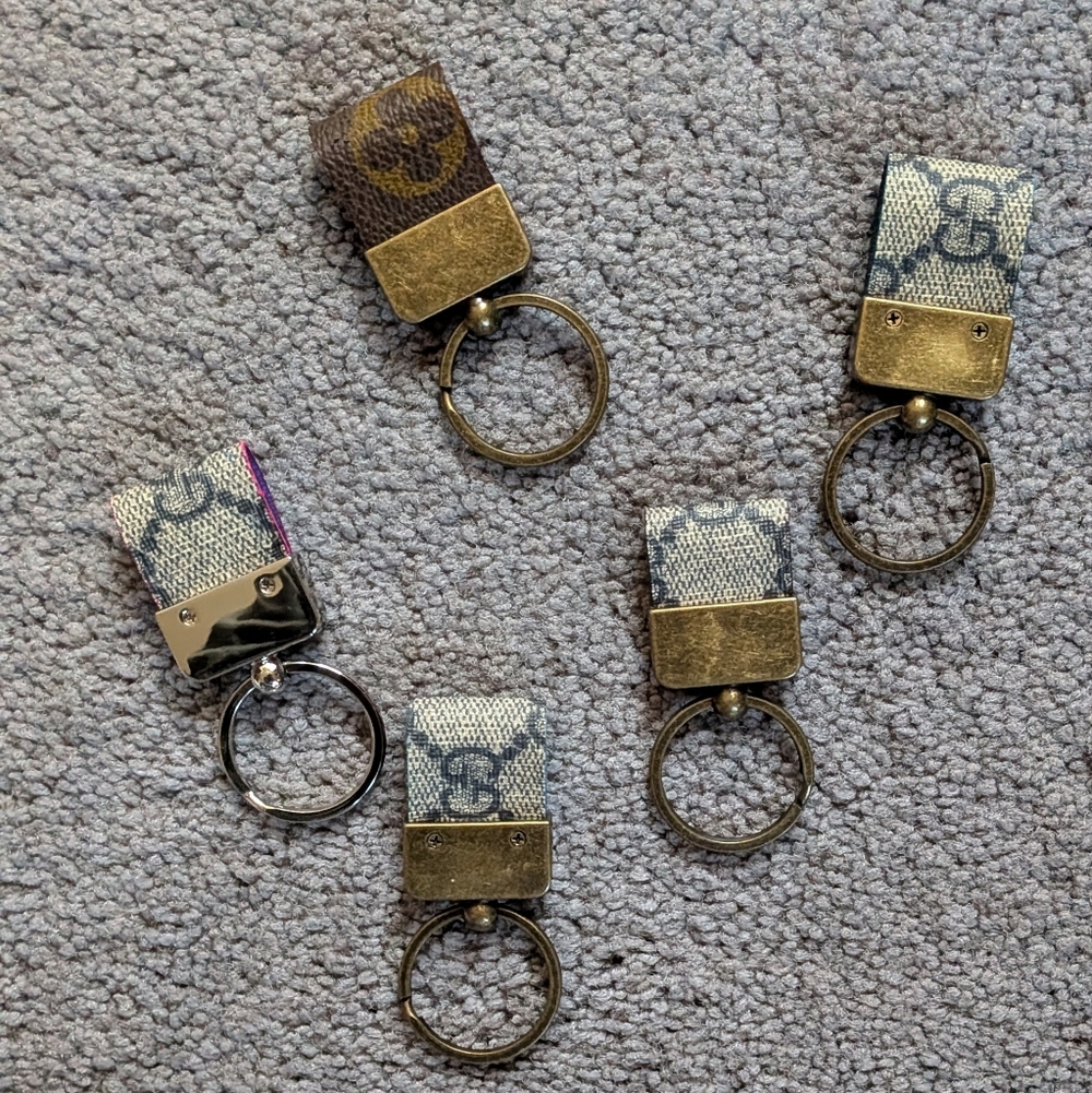 Upcycled Authentic CANVAS Key Rings - Picture 2 of 2